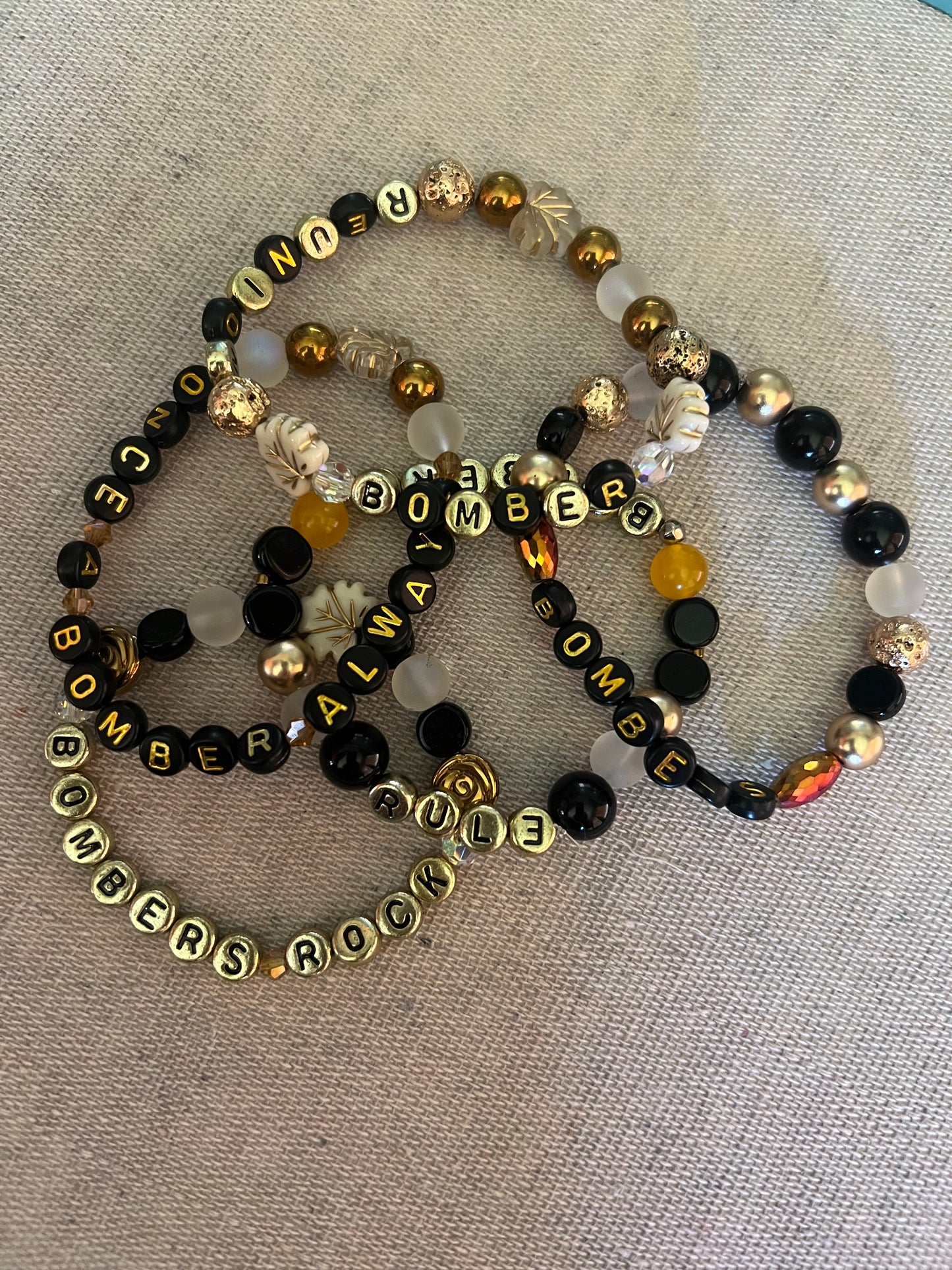 Beaded stretch bracelets