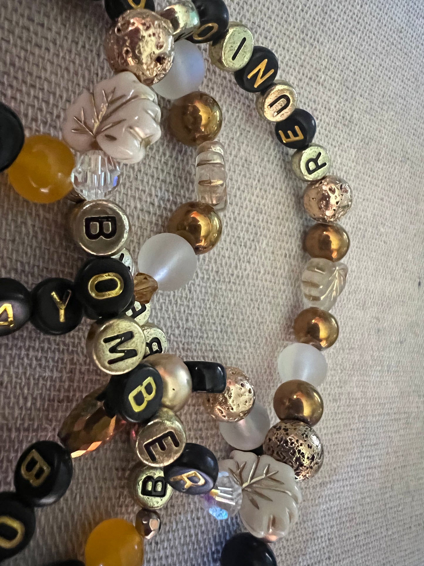 Beaded stretch bracelets